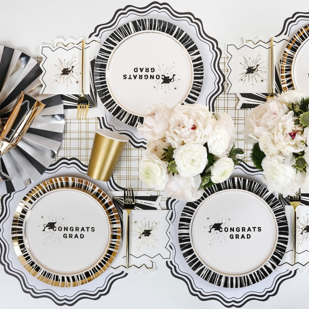 Congrats Grad Graduation Dessert Plates