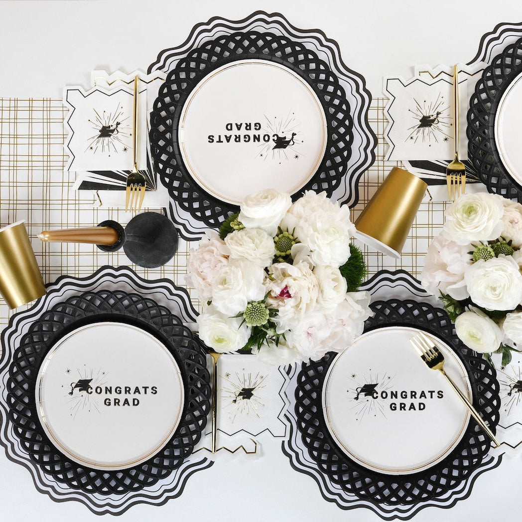 Congrats Grad Graduation Dessert Plates