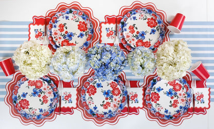 Summer Floral Dessert Plates
