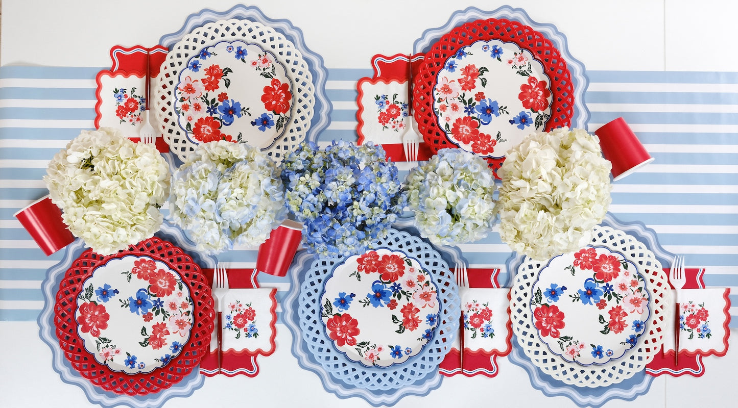 Summer Floral Dessert Plates