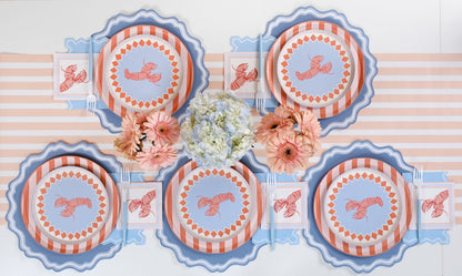 Striped Summer Dinner Plates