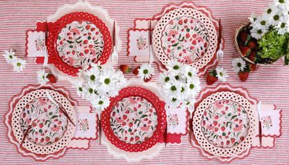 Sweet Berry Patch Strawberry Dessert Plates