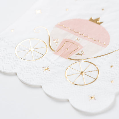 PRN25-CN3- Princess Coach Beverage Napkins