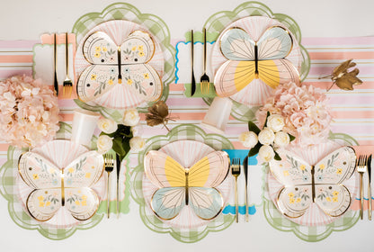 MCL25-PL24- Green Gingham Soft Scallop Placemat