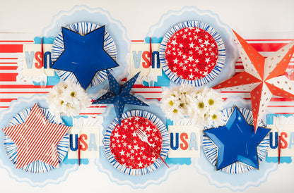 AME25-DP1- Americana Stars Dessert Paper Plates
