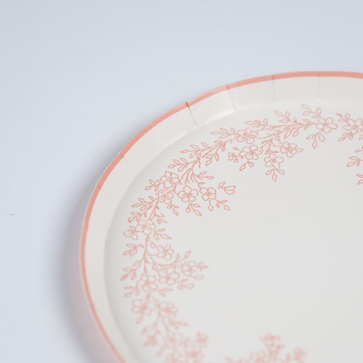 Floral Elegance Pink Dessert Plates- Pre Order Ships January 20th