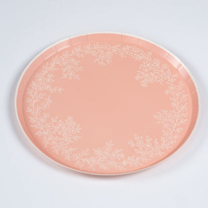 Floral Elegance Pink Dinner Plates- Pre Order Ships January 20th
