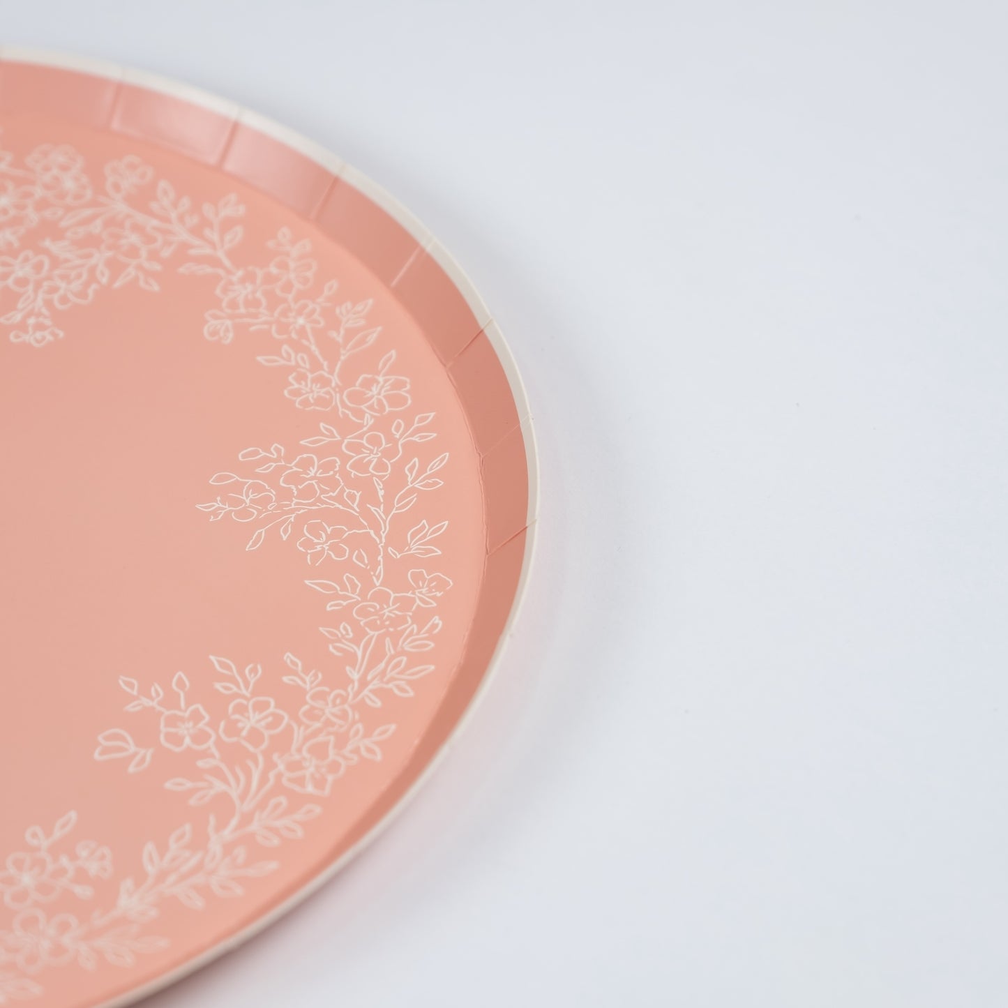 Floral Elegance Pink Dinner Plates- Pre Order Ships January 20th
