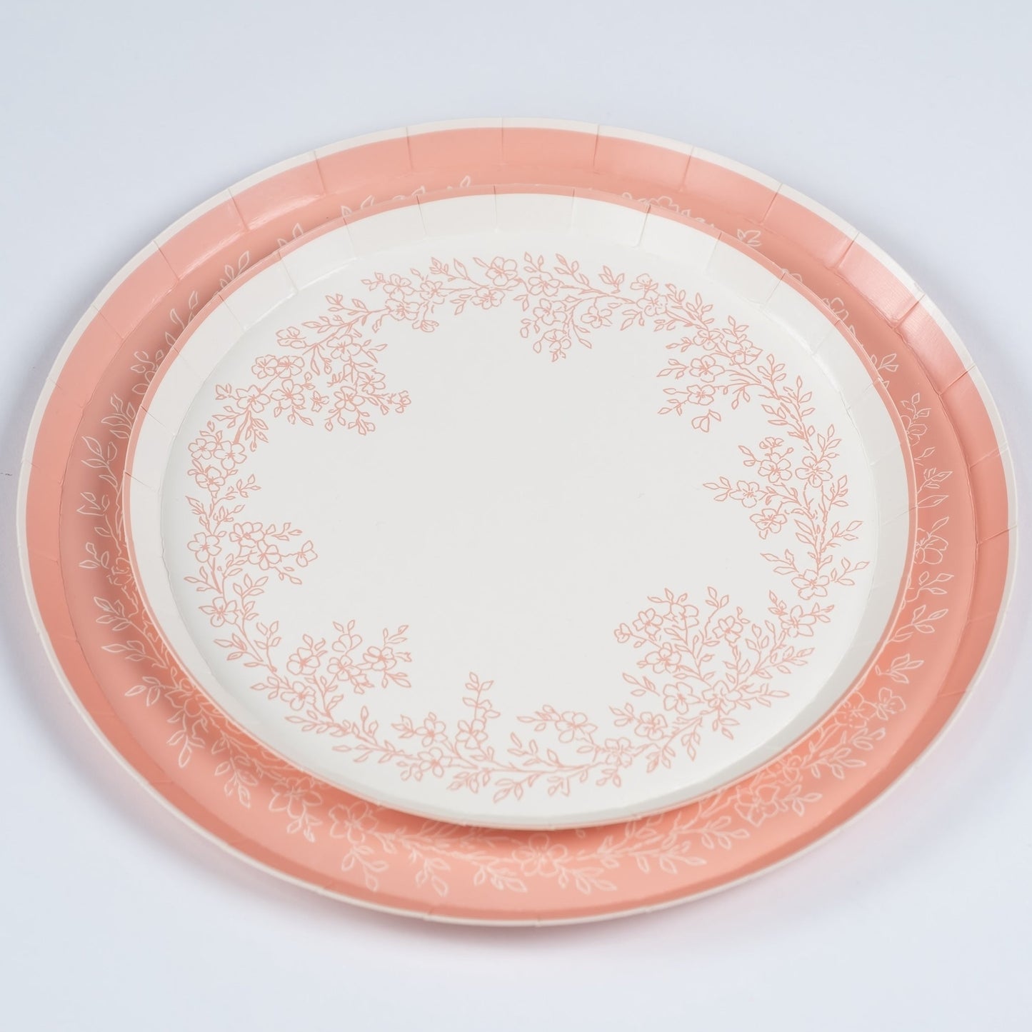 Floral Elegance Pink Dessert Plates- Pre Order Ships January 20th