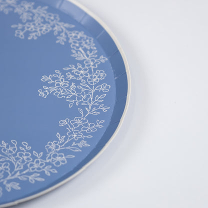 Floral Elegance Blue Dinner Plate- Pre Order Ships January 20th