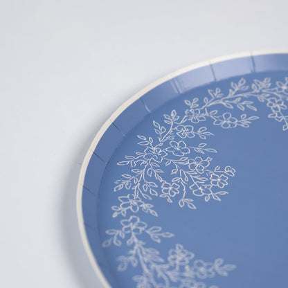 Floral Elegance Blue Dinner Plate- Pre Order Ships January 20th
