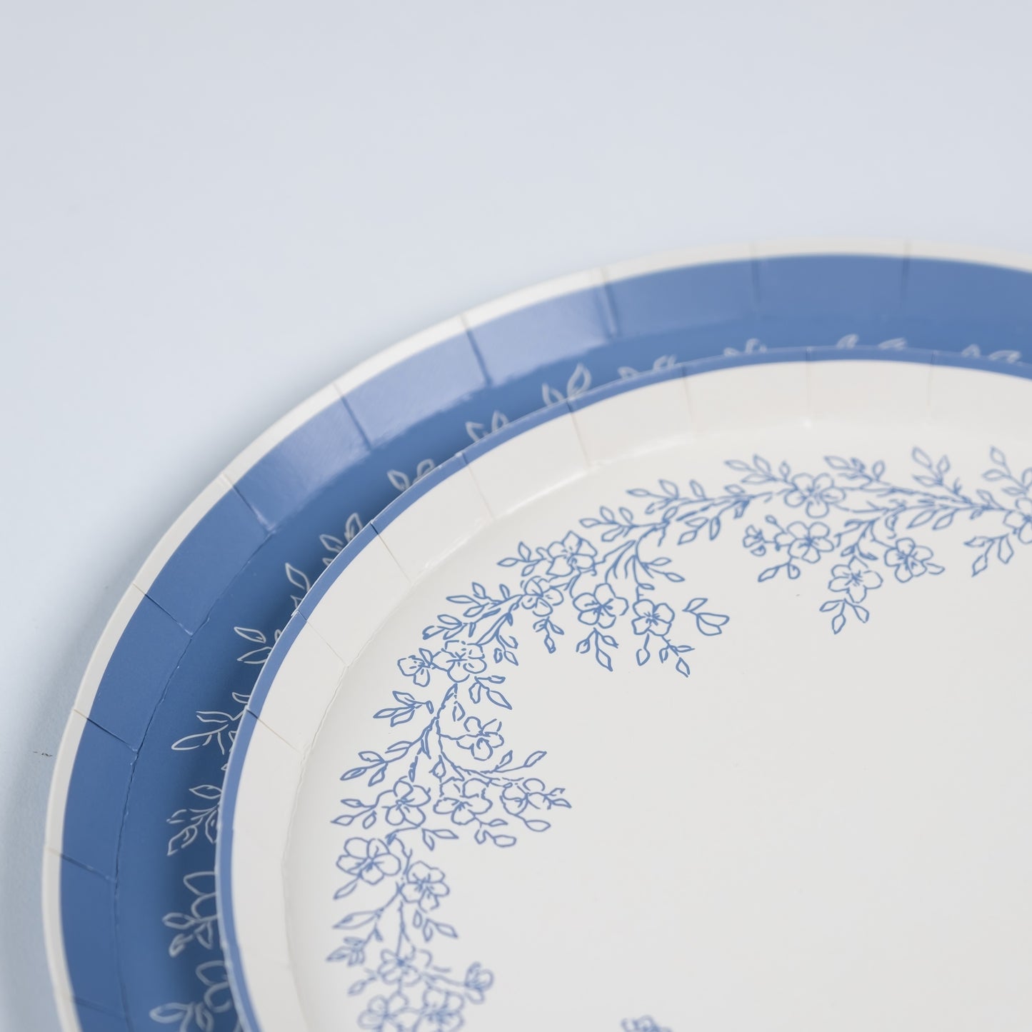 Floral Elegance Blue Dessert Plates- Pre Order Ships January 20th