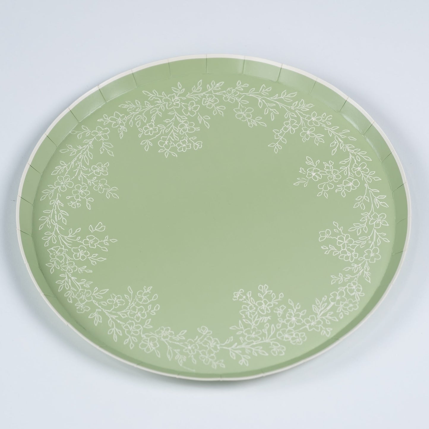 Floral Elegance Sage Dinner Plates- Pre Order Ships January 20th