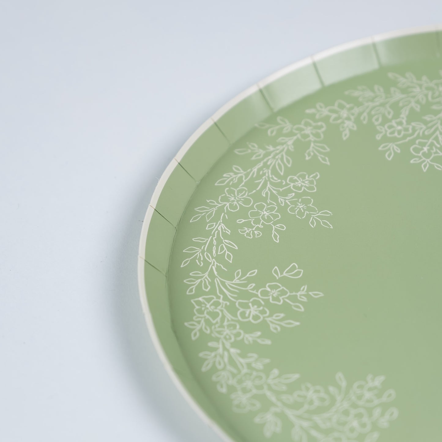 Floral Elegance Sage Dinner Plates- Pre Order Ships January 20th