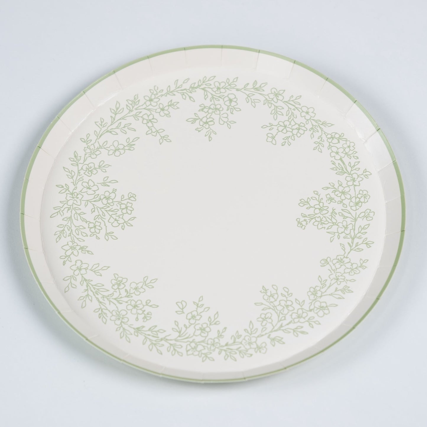 Floral Elegance Sage Dessert Plates- Pre Order Ships January 20th