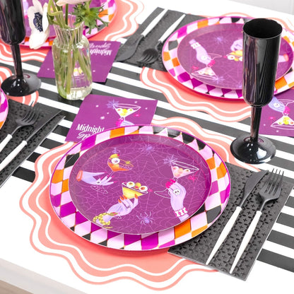 Midnight Spirits Halloween Dessert Plates
