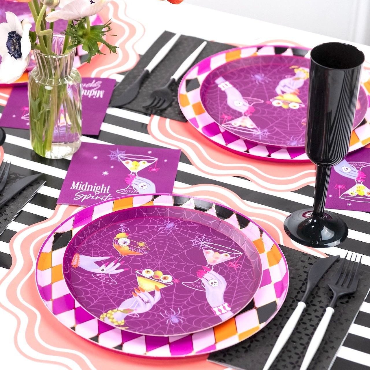 Midnight Spirits Halloween Dessert Plates