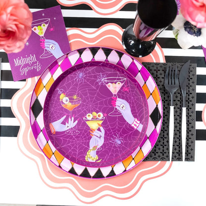 HAL25-DNP4-Halloween Diamond Dinner Plates