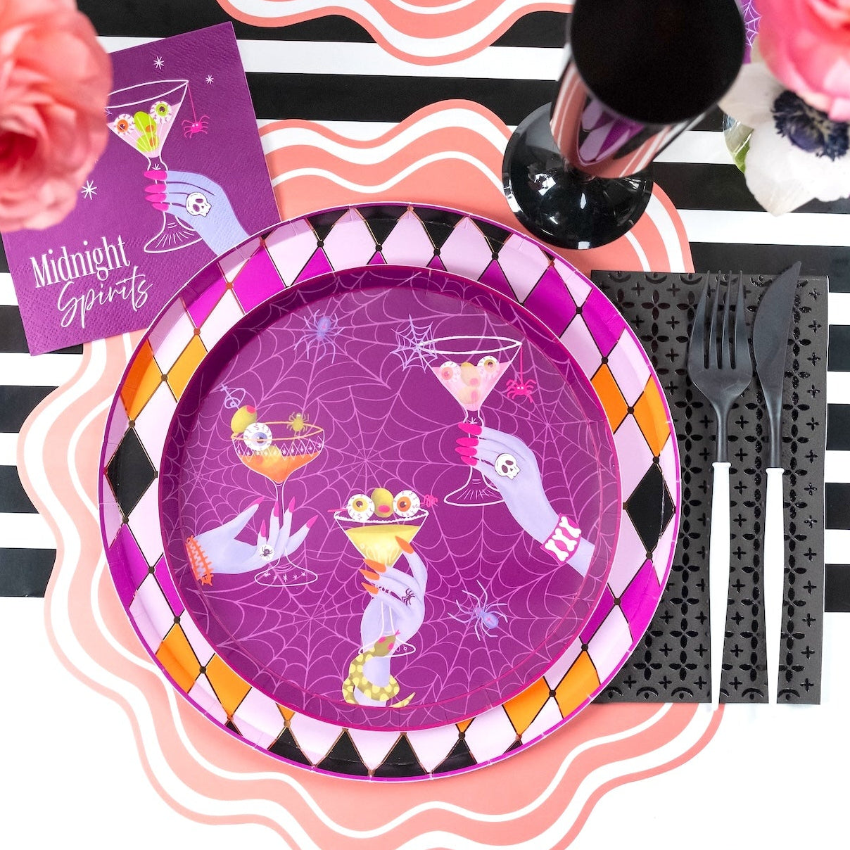 Midnight Spirits Halloween Dessert Plates