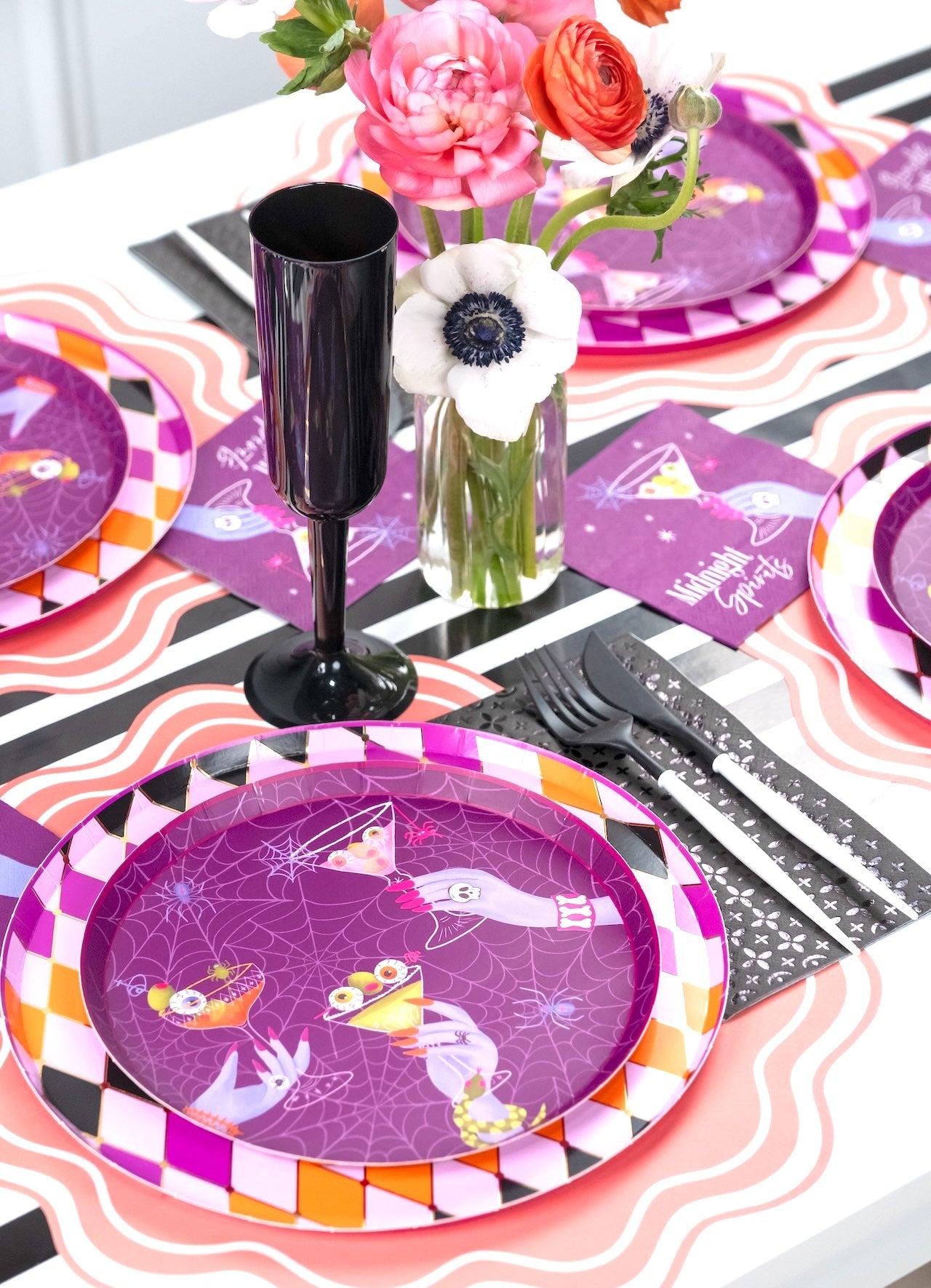 Midnight Spirits Halloween Dessert Plates