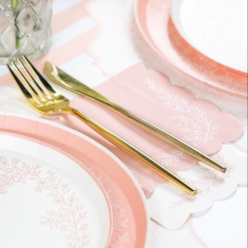 Floral Elegance Pink Guest Towels- Pre Order Ships January 20th