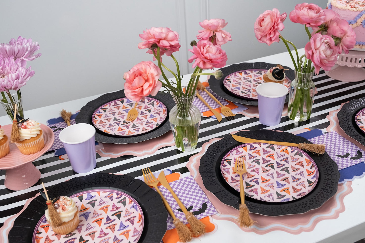 Bewitching Hats Halloween Dessert Plates