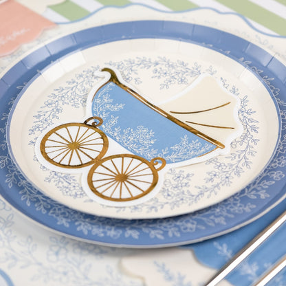 Floral Elegance Blue Dinner Plate- Pre Order Ships January 20th