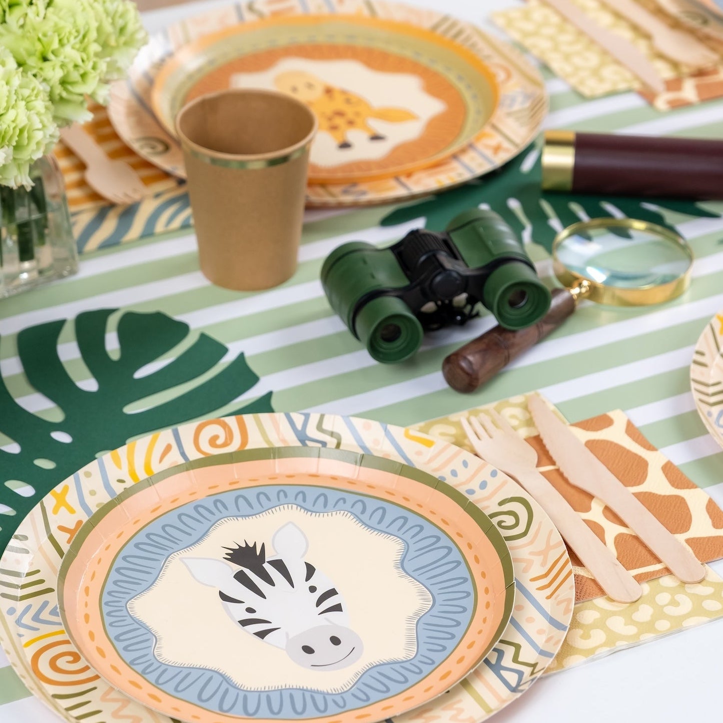 Sage Striped Table Runners