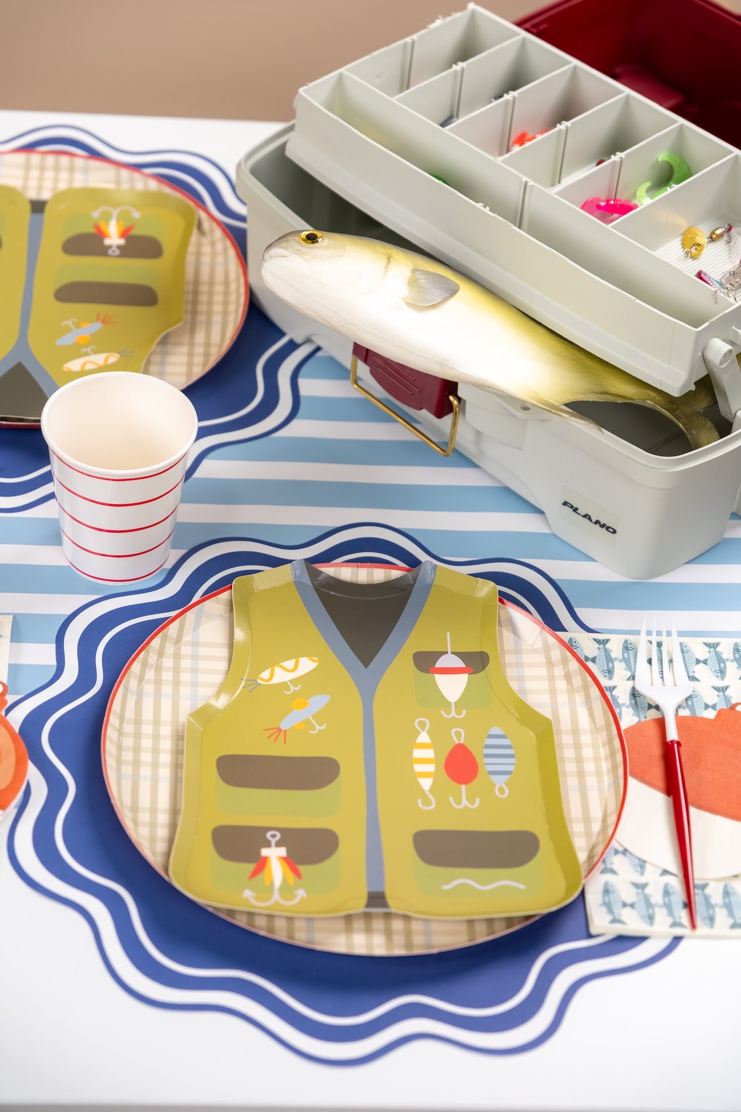Camping Gingham Dinner Plates- Pre Order Ships January 20th