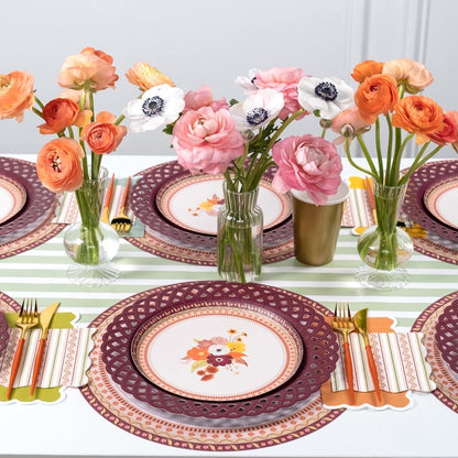 Harvest Floral Dessert Plates
