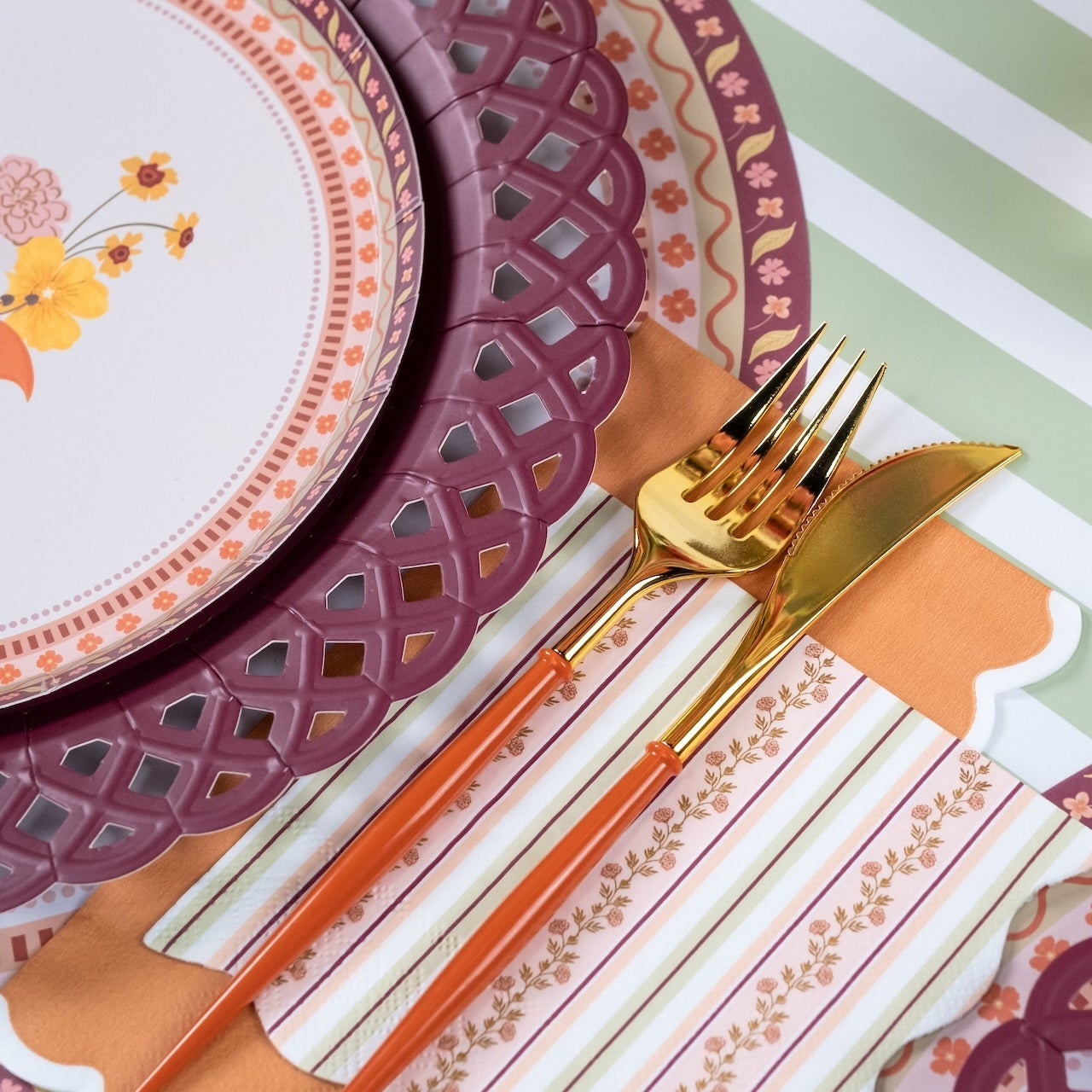 Harvest Floral Cocktail Napkins