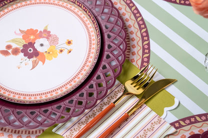 Harvest Floral Dessert Plates