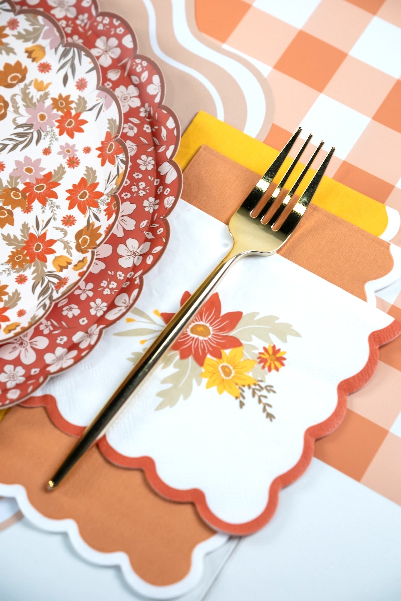 Autumn Floral Cocktail Napkins