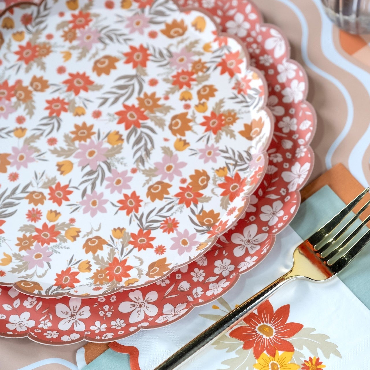 Autumn Floral Dinner Plates