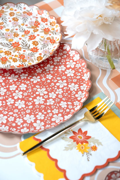 Autumn Floral Cocktail Napkins