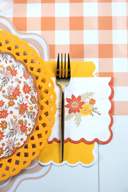 Autumn Floral Cocktail Napkins