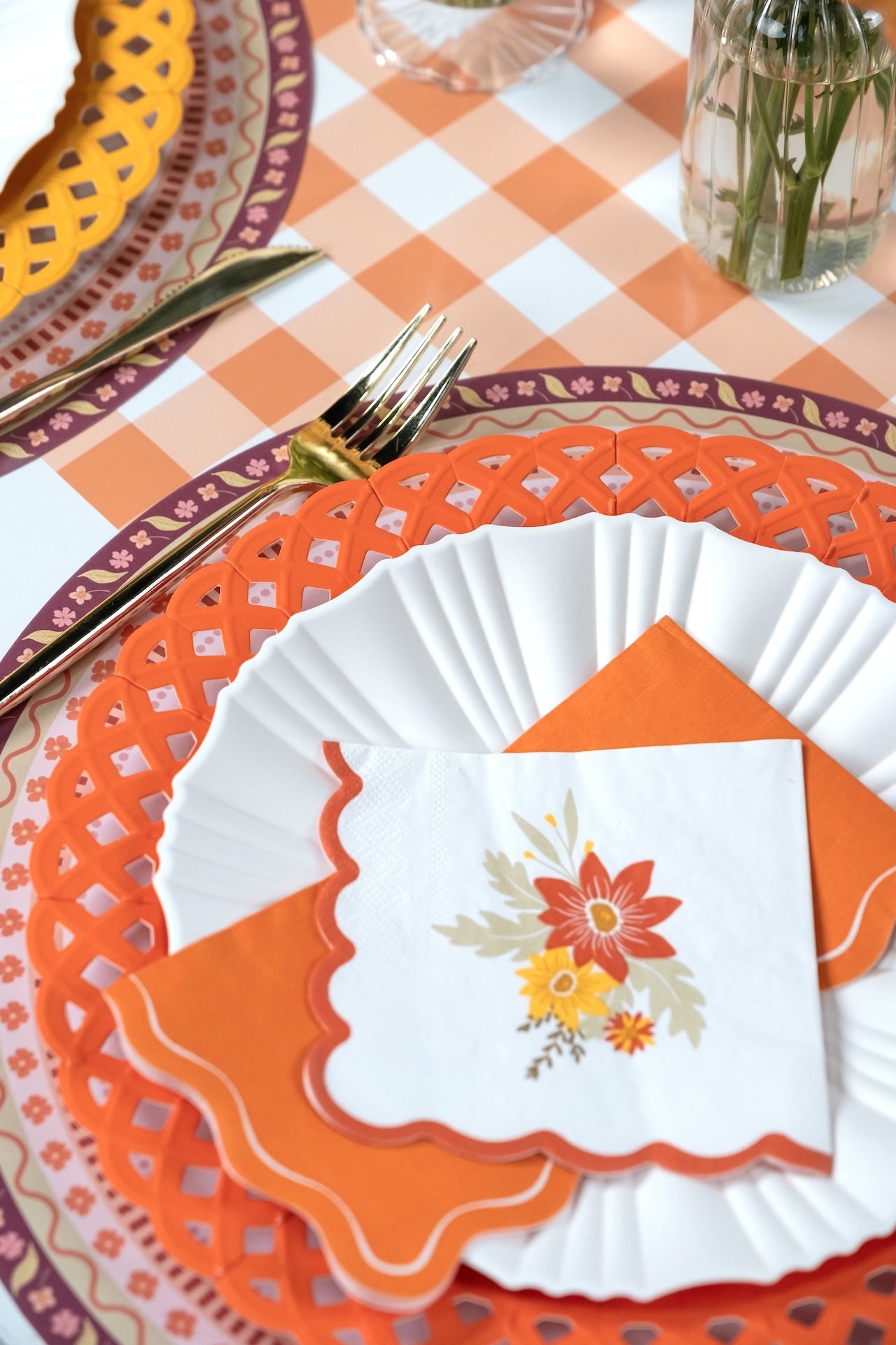 Autumn Floral Cocktail Napkins
