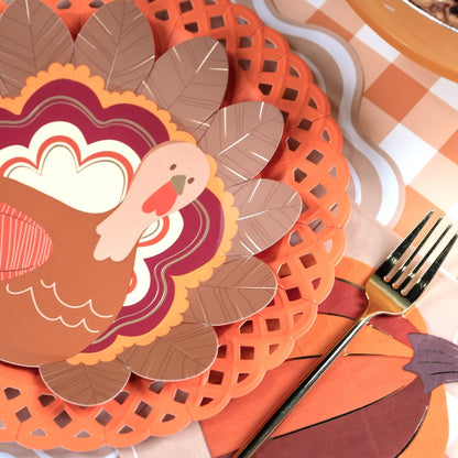 Thanksgiving Turkey Shaped Plates