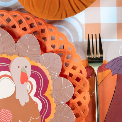 Thanksgiving Turkey Shaped Plates