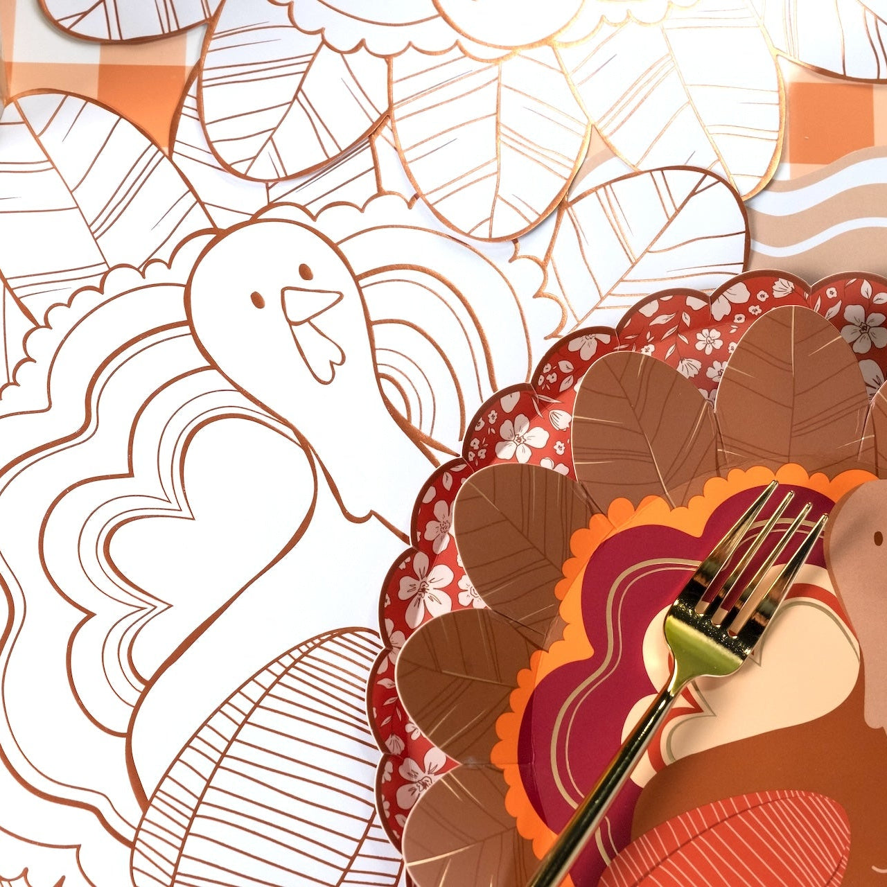 Thanksgiving Turkey Coloring Placemats