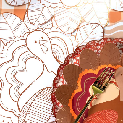 Thanksgiving Turkey Coloring Placemats