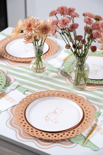 Beige Precious Baby Bear Dessert Plates