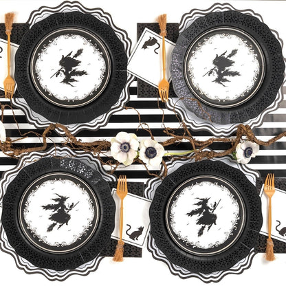 Elegant Black Pattern Guest Towels