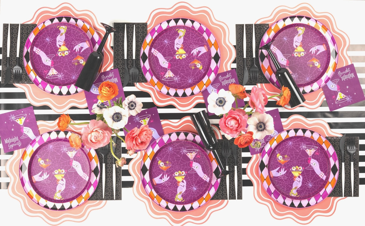 MCL25-PL19- Coral Wavy Scallop Placemat