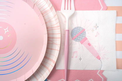 Pop Star Dance Party Microphone Cocktail Napkins