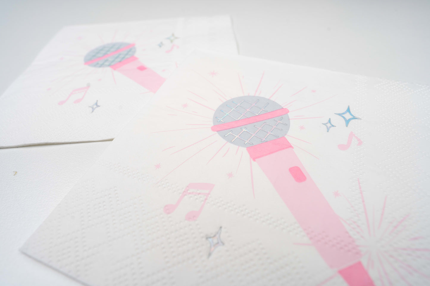 Pop Star Dance Party Microphone Cocktail Napkins