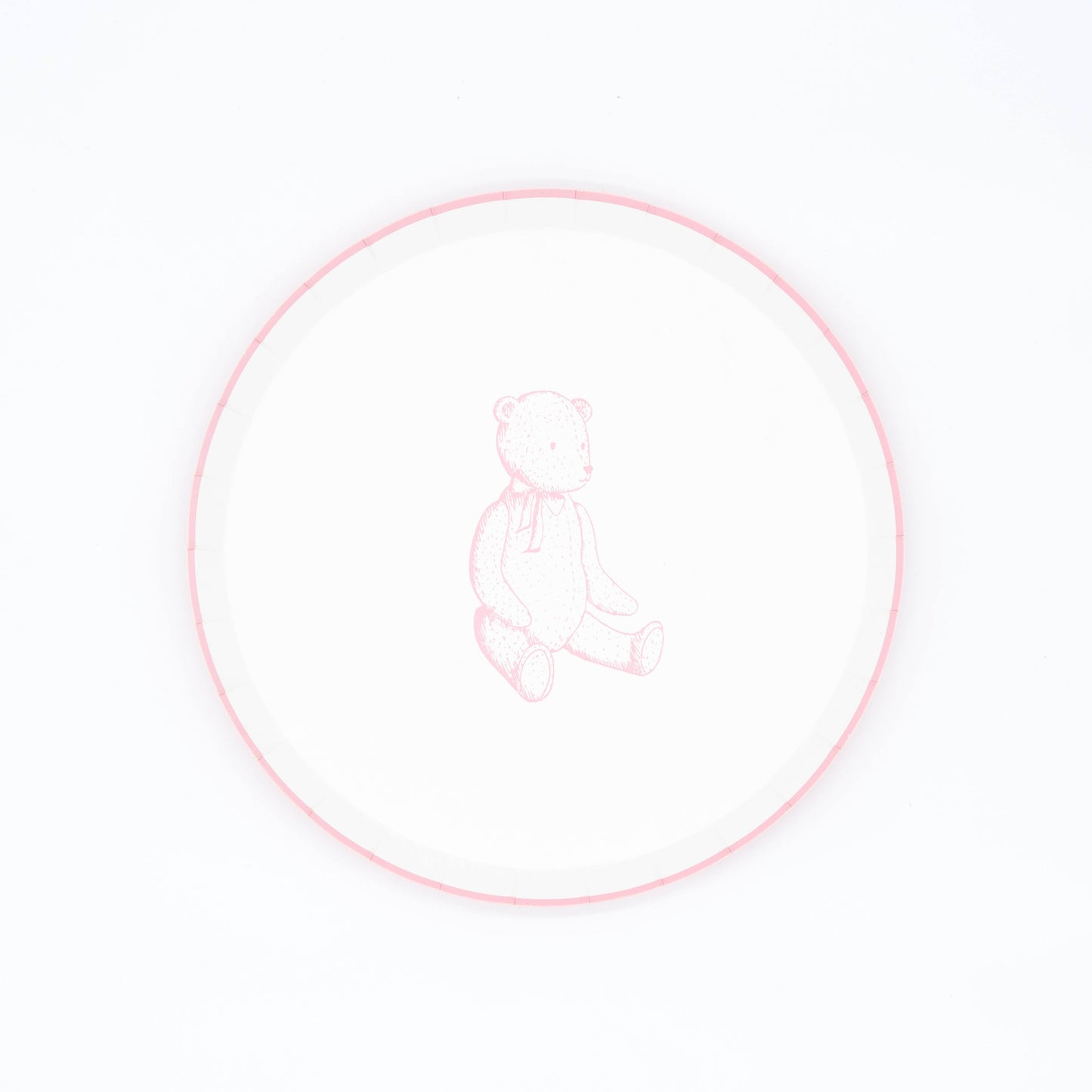 Pink Precious Baby Bear Dessert Plates
