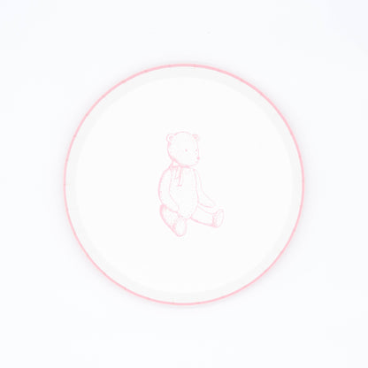 Pink Precious Baby Bear Dessert Plates