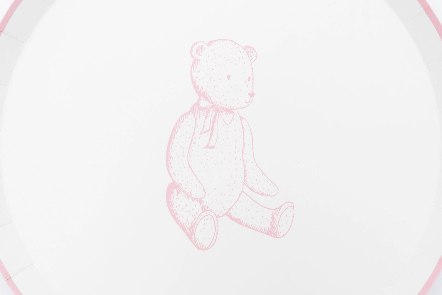 Pink Precious Baby Bear Dessert Plates
