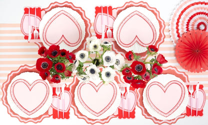 Sweetheart Heart Shaped Valentine Plates